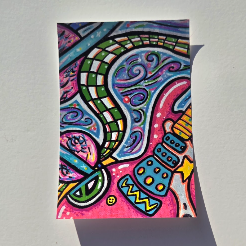 Pink Strat Print