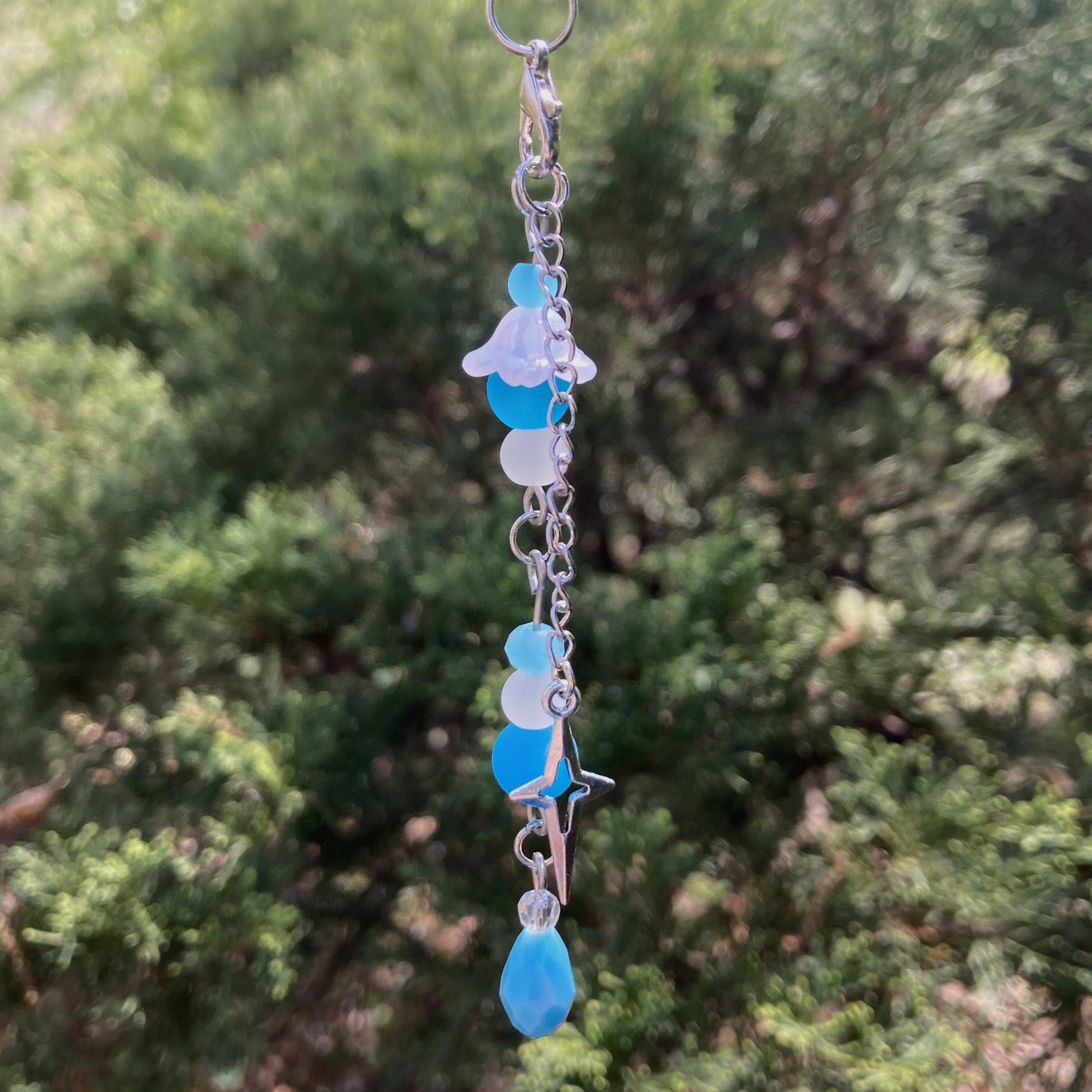 School Pride Beaded Phone Charm