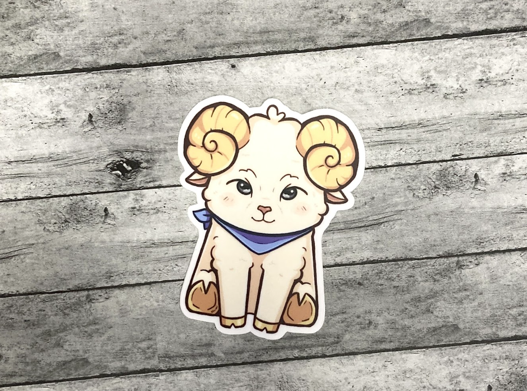 Cute Ram Sticker
