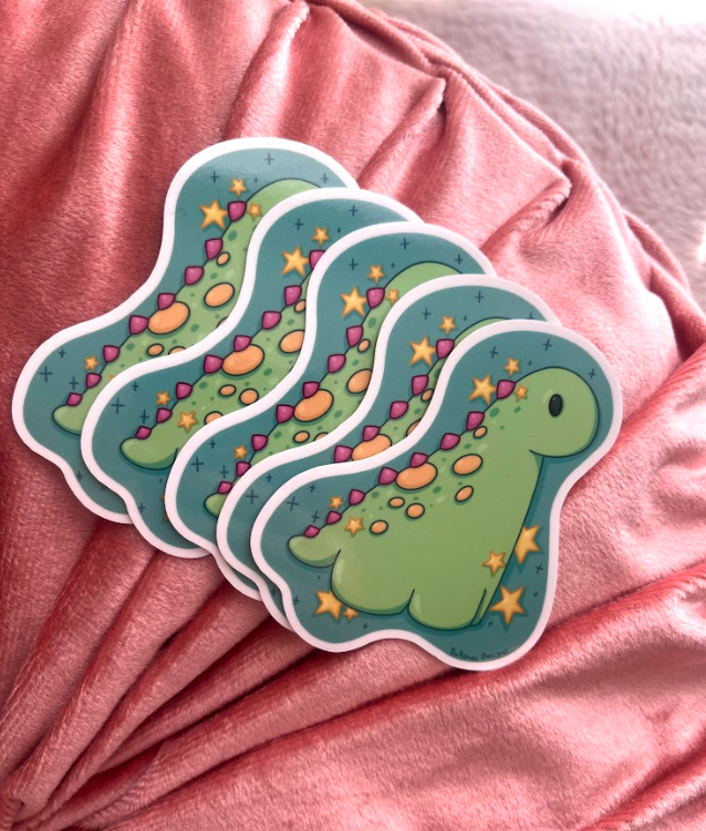 Starry Dino Sticker