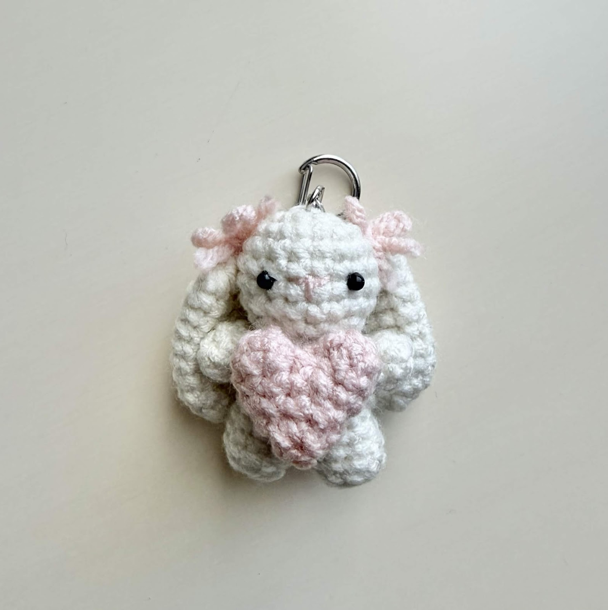 Heart Bunny Keychain
