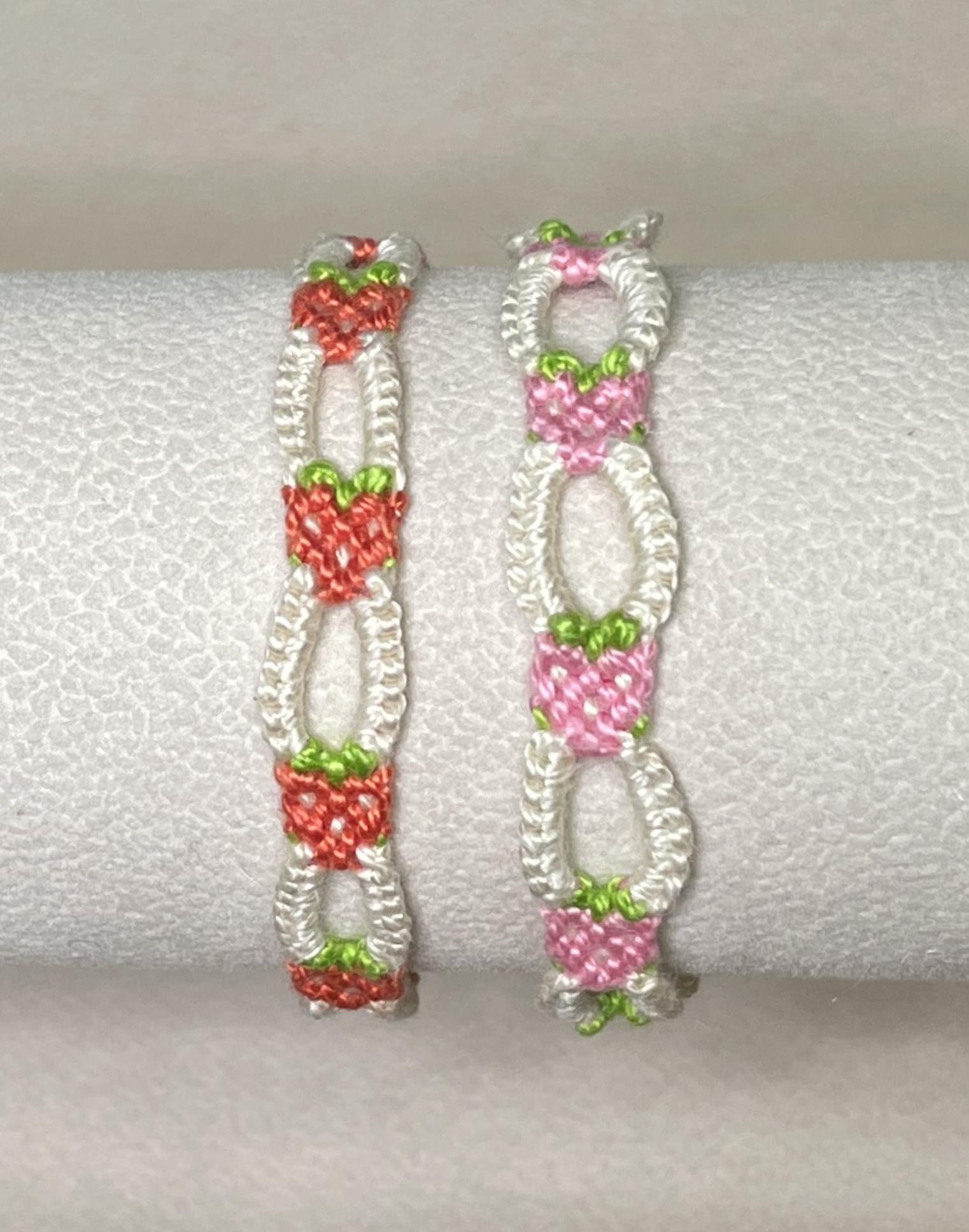 Tiny Strawberry Chain Bracelet