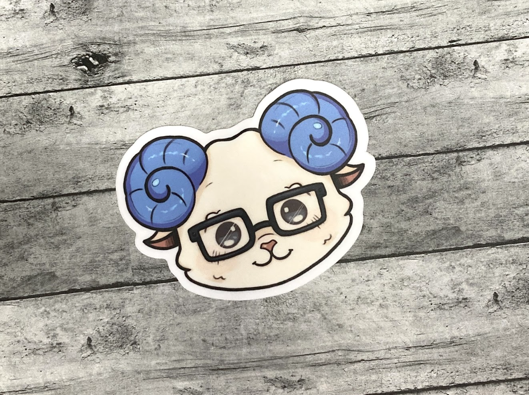 Nerdy Ram Sticker