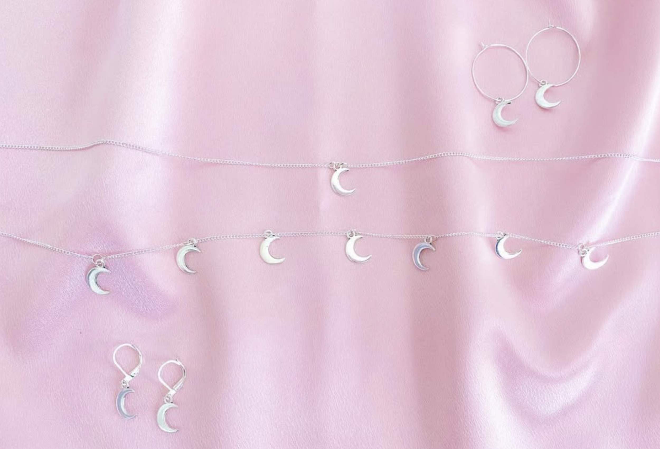 The Luna Pendant Necklace, Silver