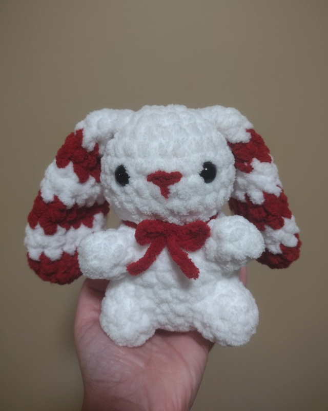 Crochet Peppermint Bunny