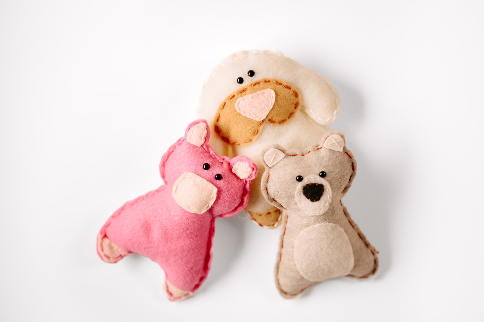 Felt Animal Friend:  Hand Sewing.  DIY Project Kit