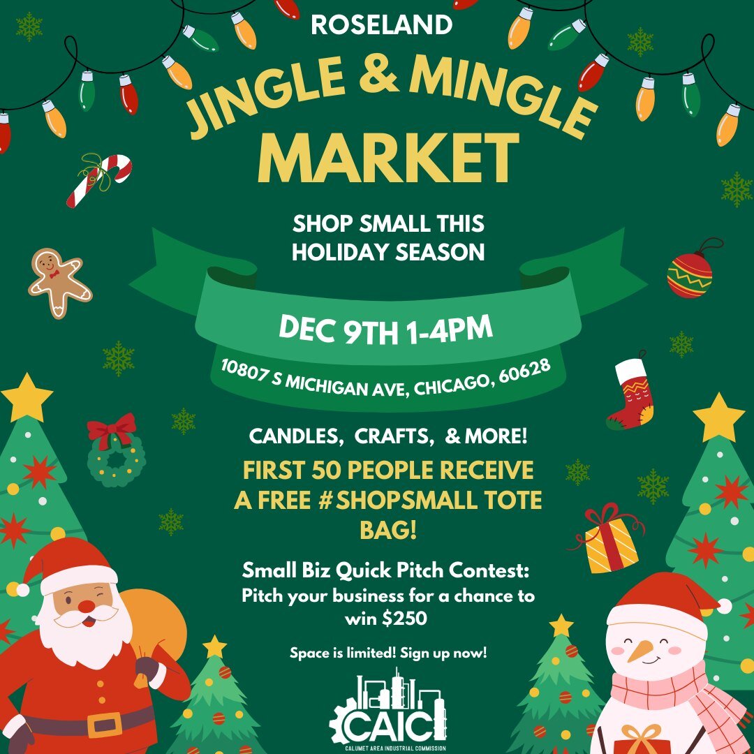 🎉 Get ready to Jingle &amp; Mingle! 🎄✨

Join us at the Jingle &amp; Mingle Market for an afternoon of unique finds and festive fun! Whether you're looking for handcrafted candles, charming crafts, or a delightful way to spend your Saturday, we've g