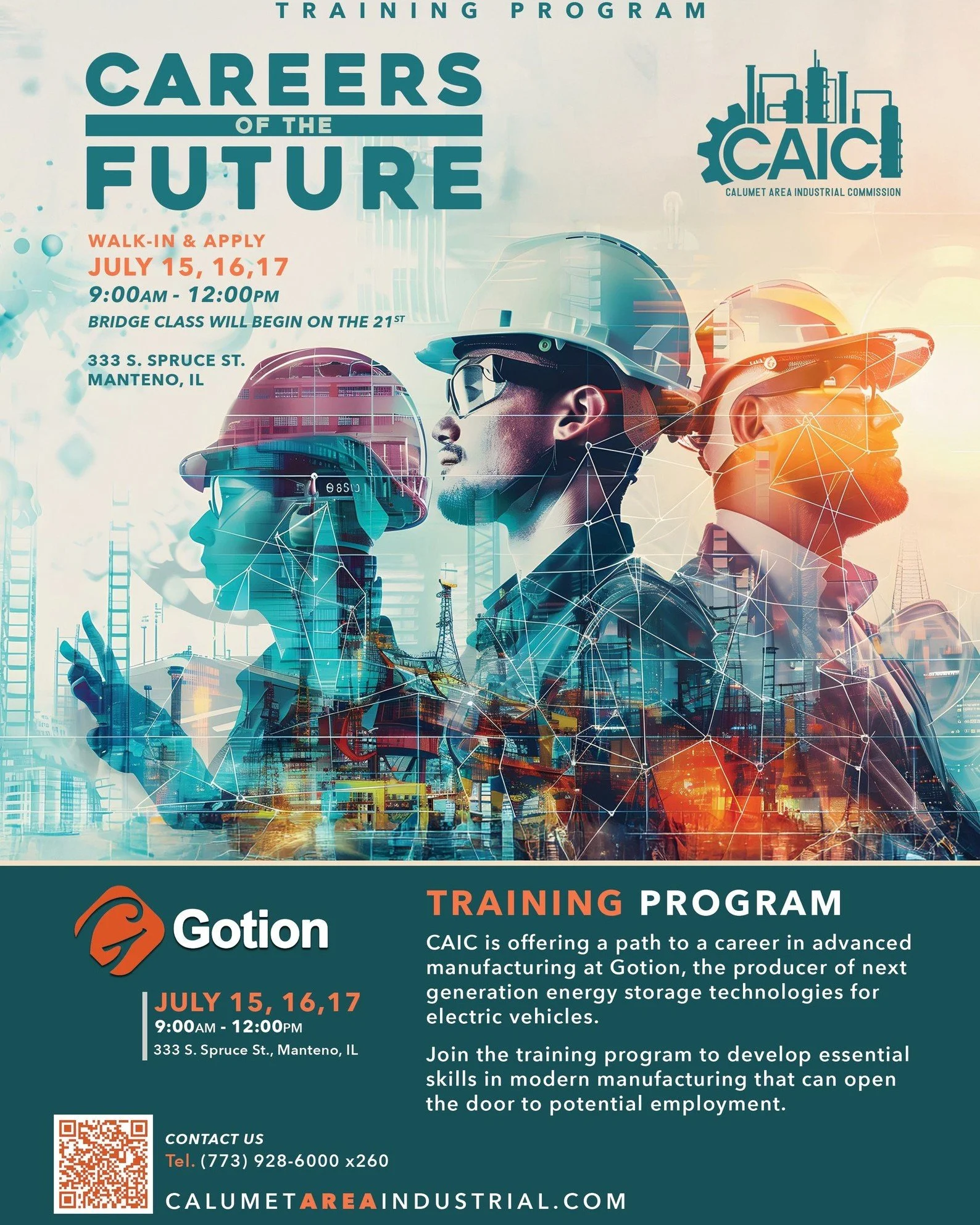 Gotion-a worldwide leader in energy storage technology-is paving the way toward a more sustainable future. CAIC is now offering aspiring professionals an opportunity to launch a career in advanced manufacturing. Participants in the FREE Training Prog