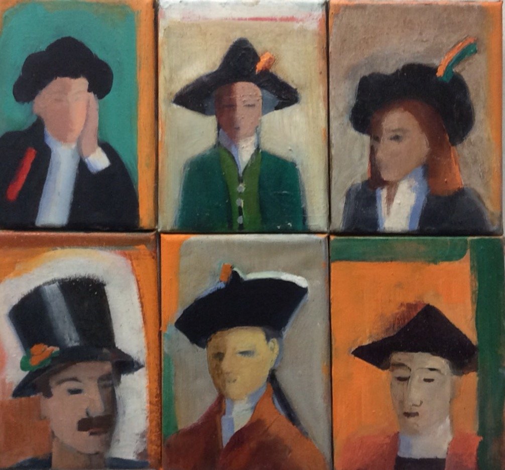 Gentlemen's Hats (Oil on Canvas)