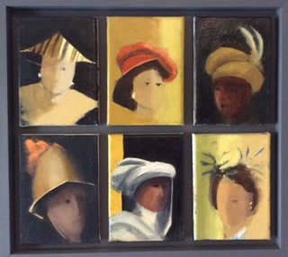Dutch Hats (Oil on Canvas)