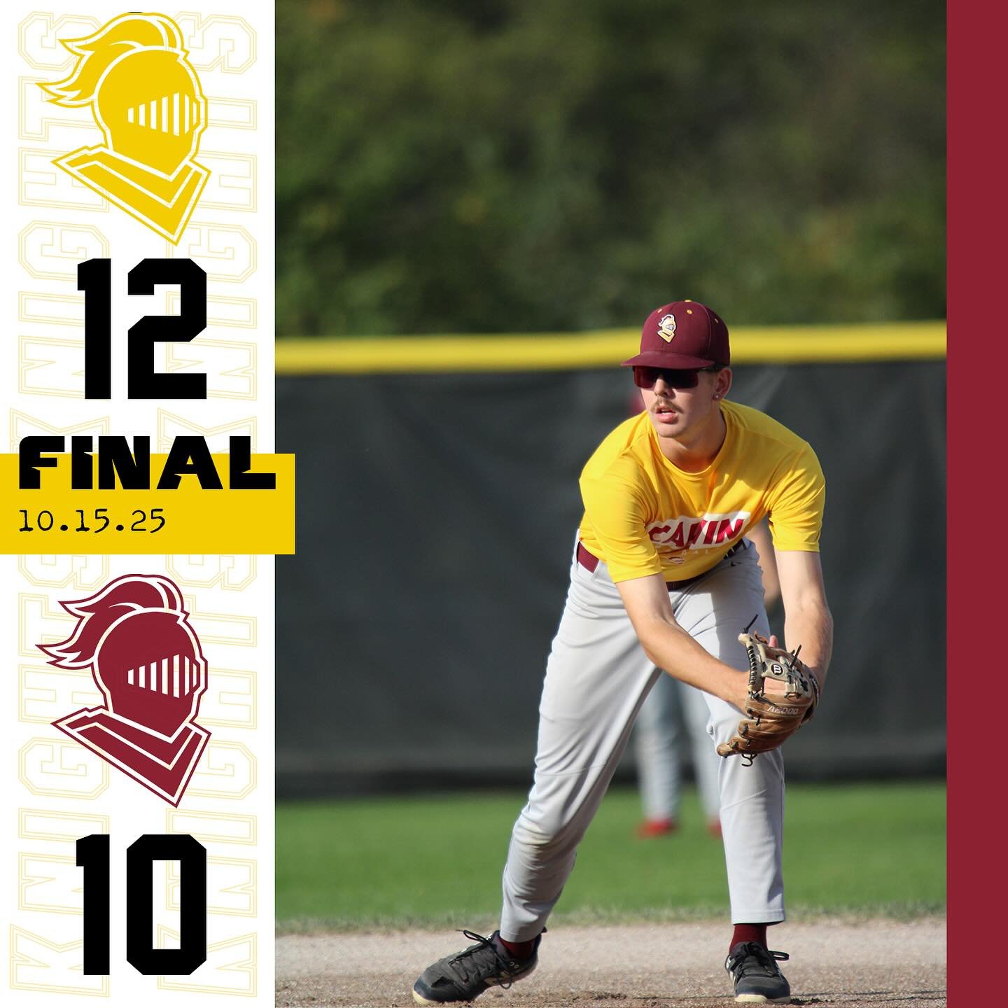 GOLD PICKS UP A WIN IN THE LAST PRACTICE THIS FALL‼️

WHAT A YEAR ITS BEEN‼️

AS ALWAYS, GO KNIGHTS‼️⚾️⚔️