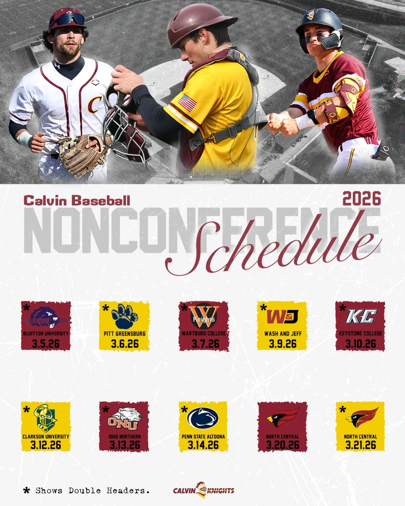 WE KNOW YOU&rsquo;VE BEEN WAITING FOR IT 😏

OUR OFFICIAL NON CONFERENCE SCHEDULE FOR 2026‼️

GO KNIGHTS‼️⚾️⚔️