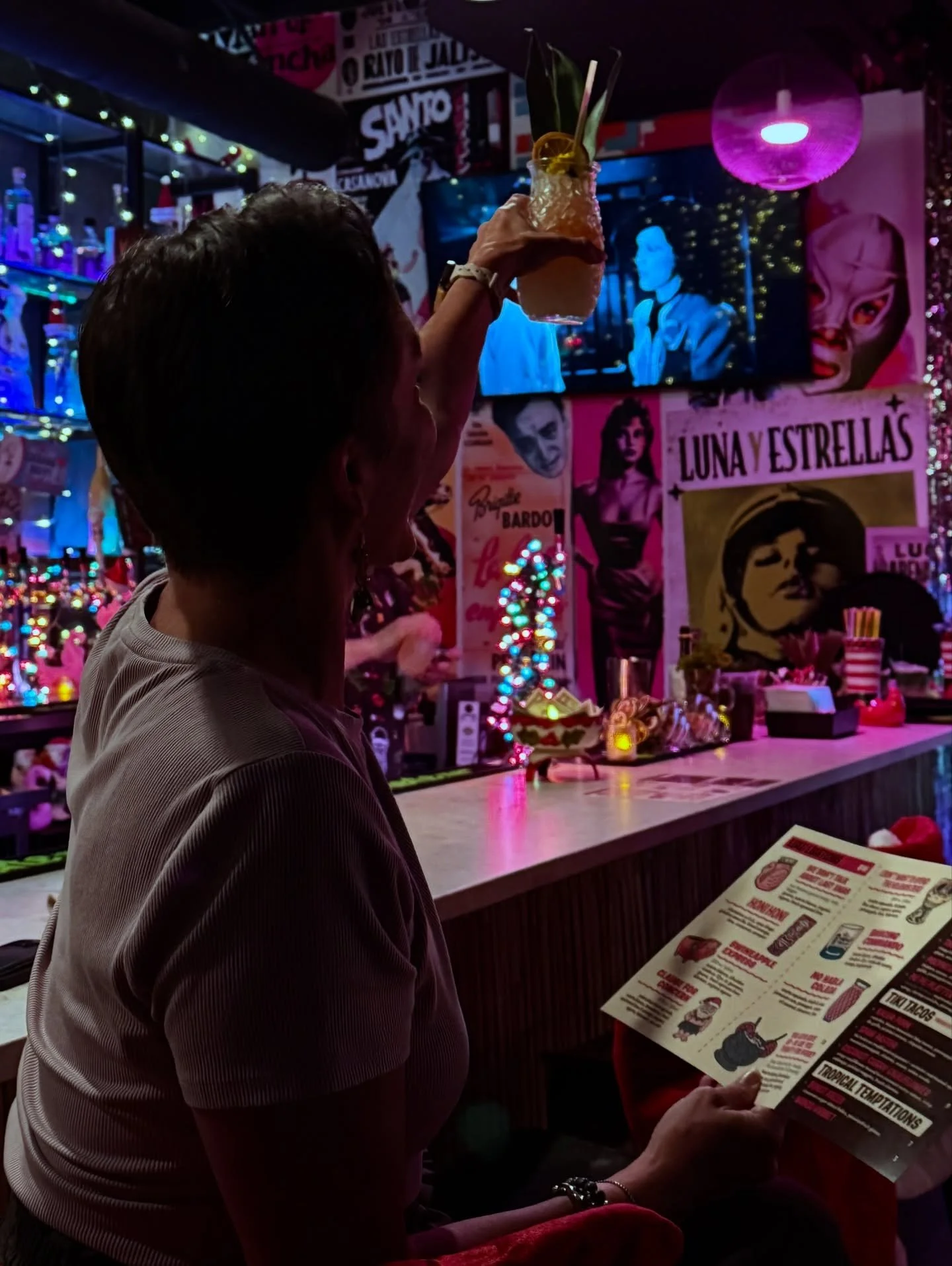 Tiki and tacos tonight, turkey tomorrow 👀🍹🌺🌮

Stop by the Sneaky Tiki tonight and grab a drink (or two) before the holiday chaos hits 🦩Bring your out of town friends &amp; fam and let the good times roll! 🎄