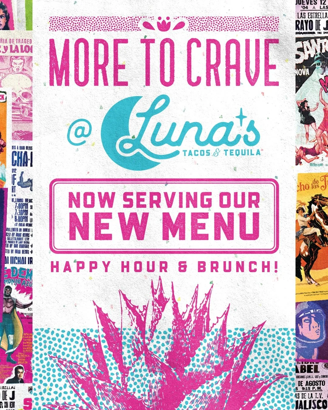 New cravings, same Luna&rsquo;s. 🌙 It&rsquo;s official: we are now serving our NEW menu! 

We&rsquo;ve been updating favorites, upgrading classics, and adding exciting new dishes and drinks we can&rsquo;t wait to share with you! Swipe to take a glim