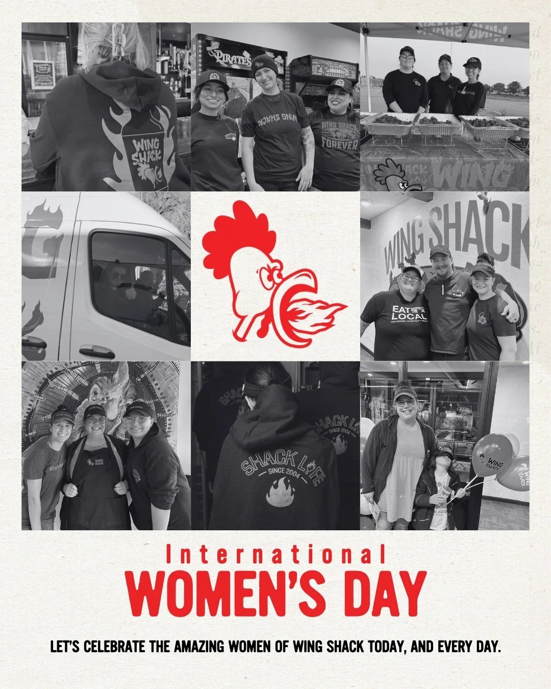 Happy International Women&rsquo;s Day! Today we&rsquo;re highlighting some of the amazing women who help make Wing Shack such a special place to work, eat, and connect with the community. ❤️

We are so grateful for the women we get to work with, the 