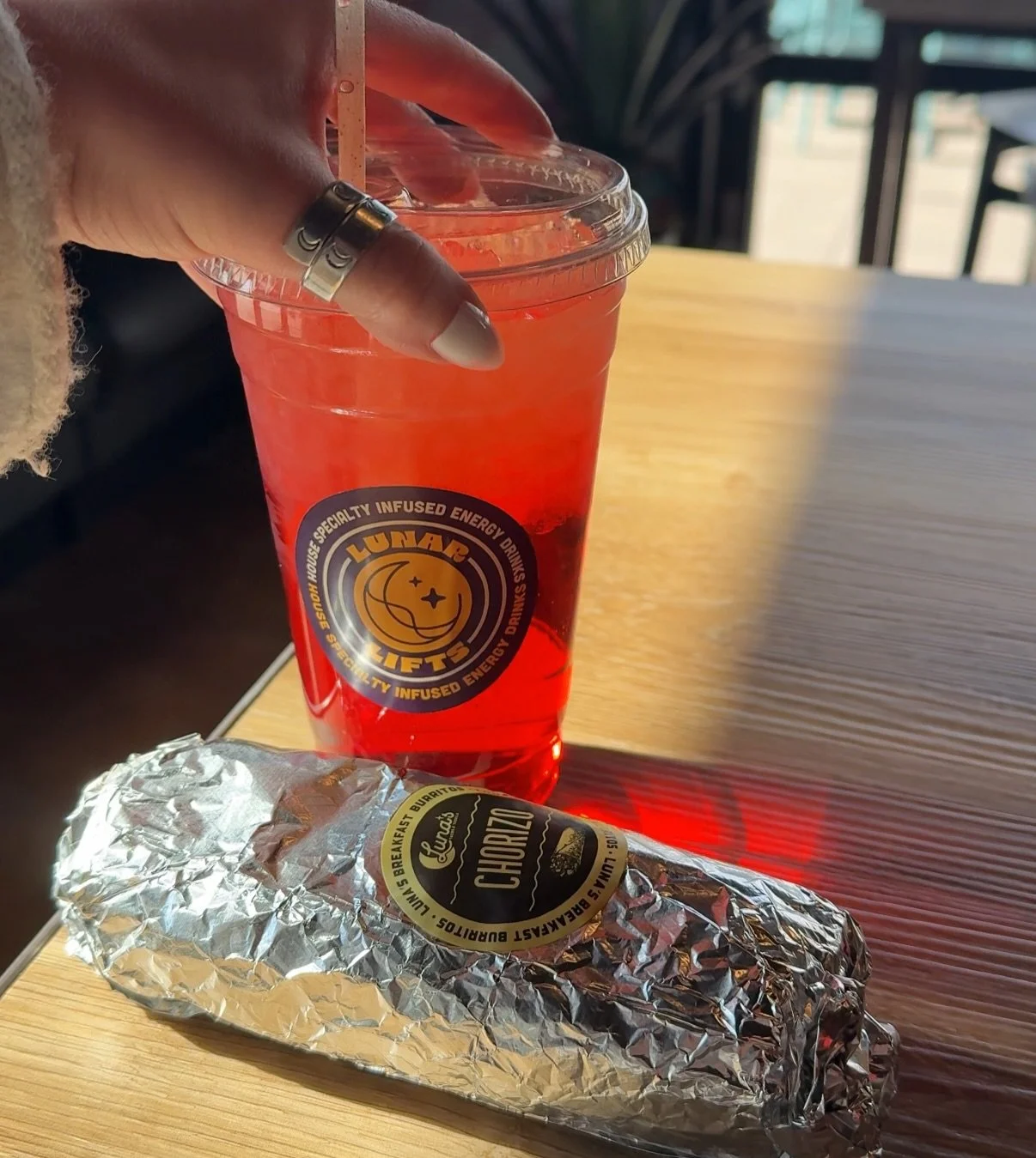 It&rsquo;s National Burrito Day 🌯 Come grab a Luna&rsquo;s breakfast burrito and your favorite caffeine fix to start your day!