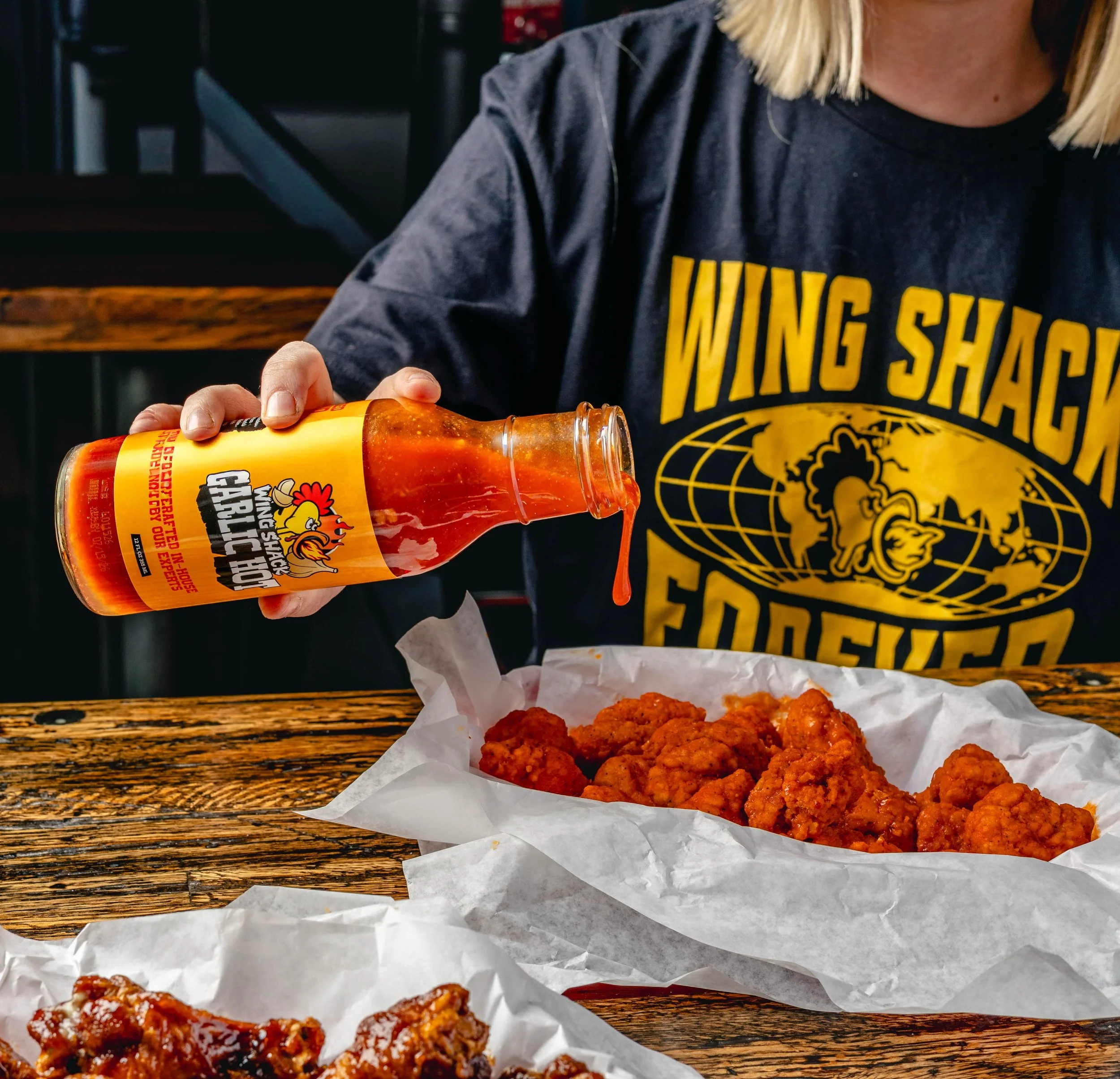 Need your Garlic Hot or Bear Hot fix but can&rsquo;t make it to the Shack? We gotchu. Order shelf-stable Wing Shack sauces on our merch site and get extra saucy, anytime, anywhere 🔥 Clink the link in our bio! 

Keep your threads as fresh as our wing