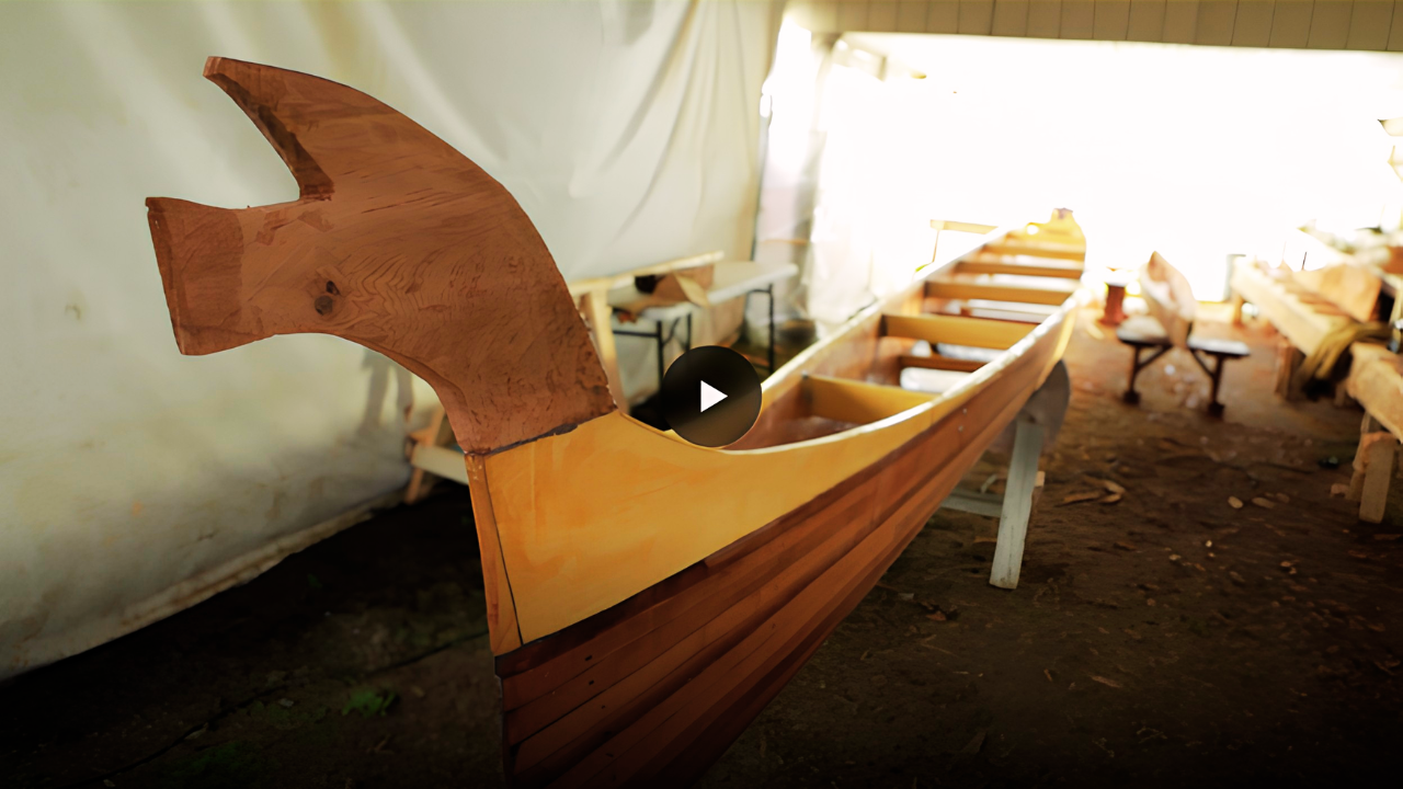 SfS Grant in Snaw-naw-As Brings Back Canoe Carving Skills