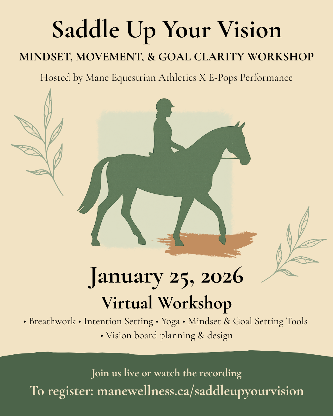 Saddle Up Your Vision Workshop