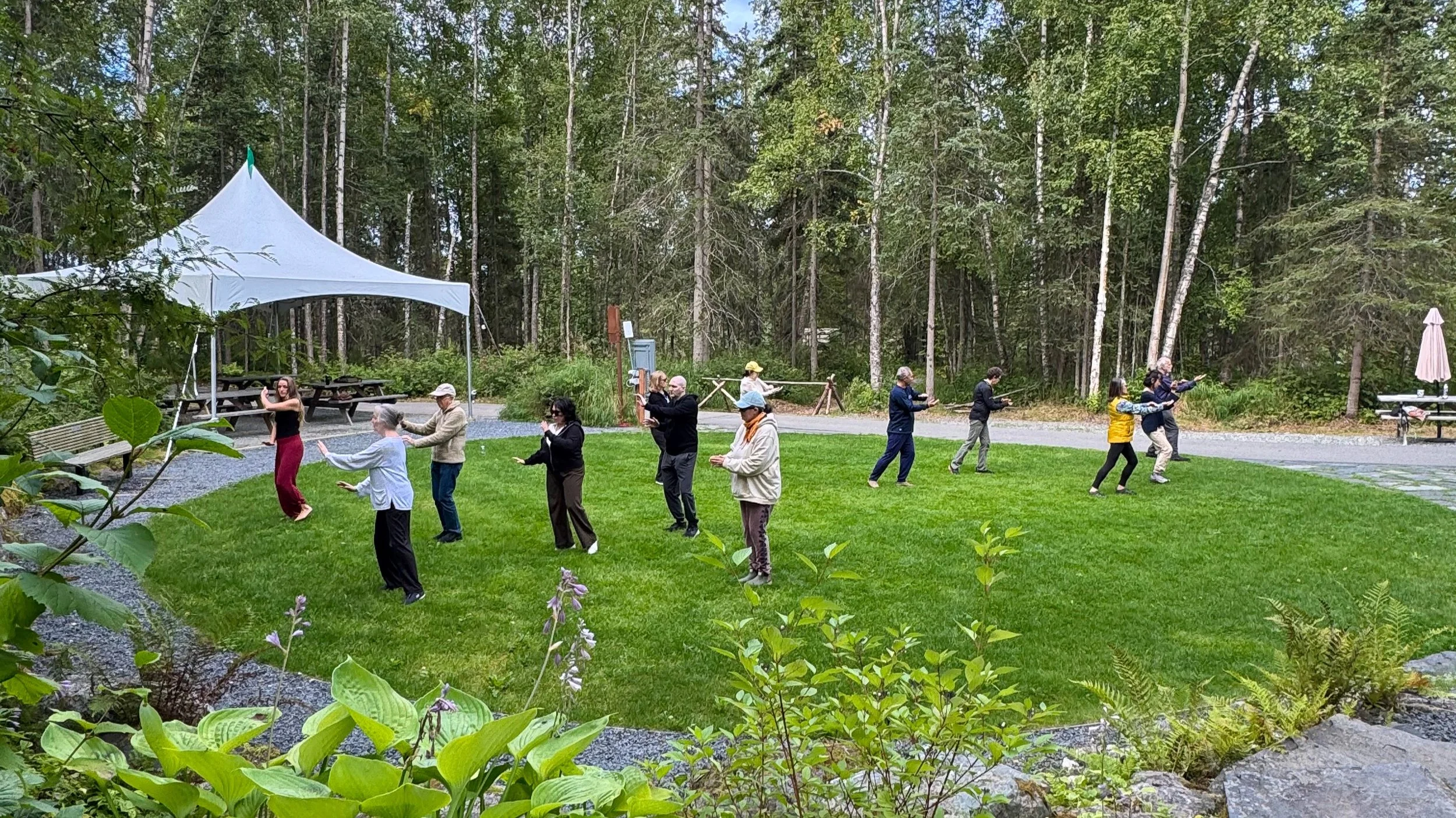 Tai Chi in the Garden