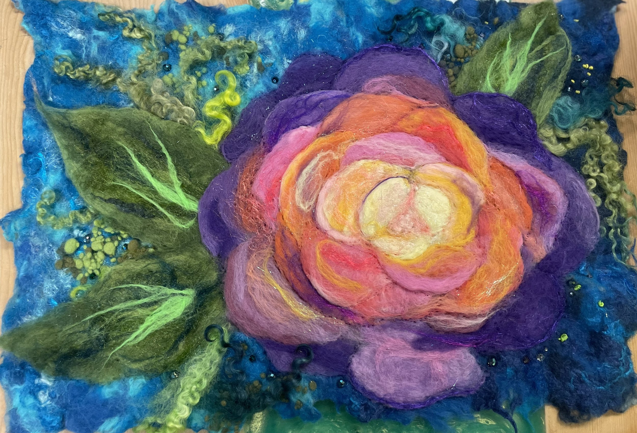 Felted Flowers: Painting with Wool (two-day class)