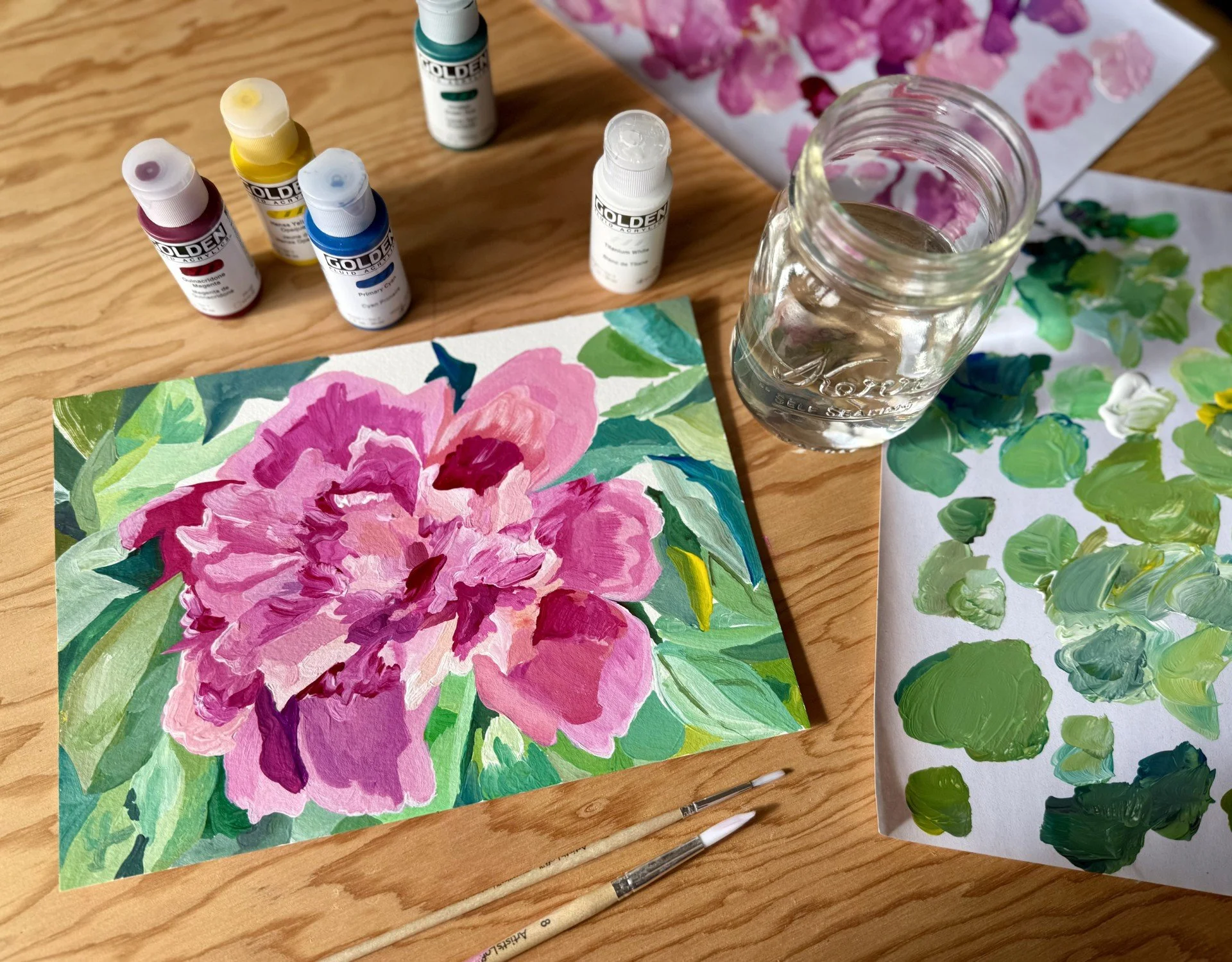 Acrylic Painting Perennials