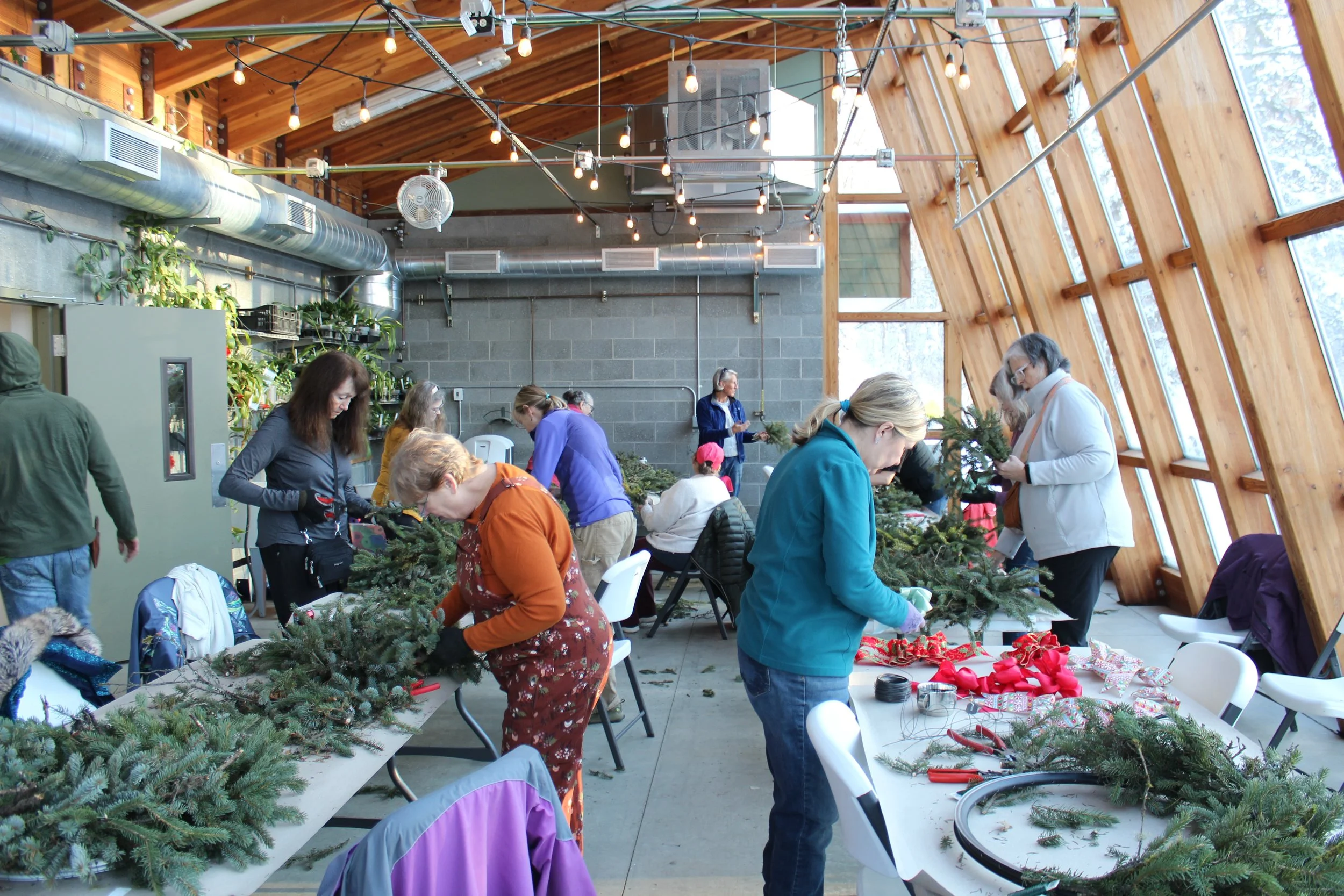 Wreath Making with Recycled and Natural Materials