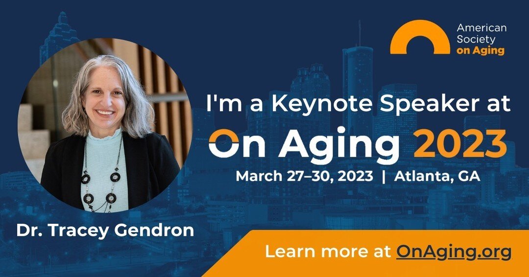 I&rsquo;m excited to announce that I'll be a keynote speaker for the American Society on Aging&rsquo;s #OnAging2023 conference this March. Can't wait to share my perspectives and learn from other leaders in the field. Join me there! www.asaging.org/o