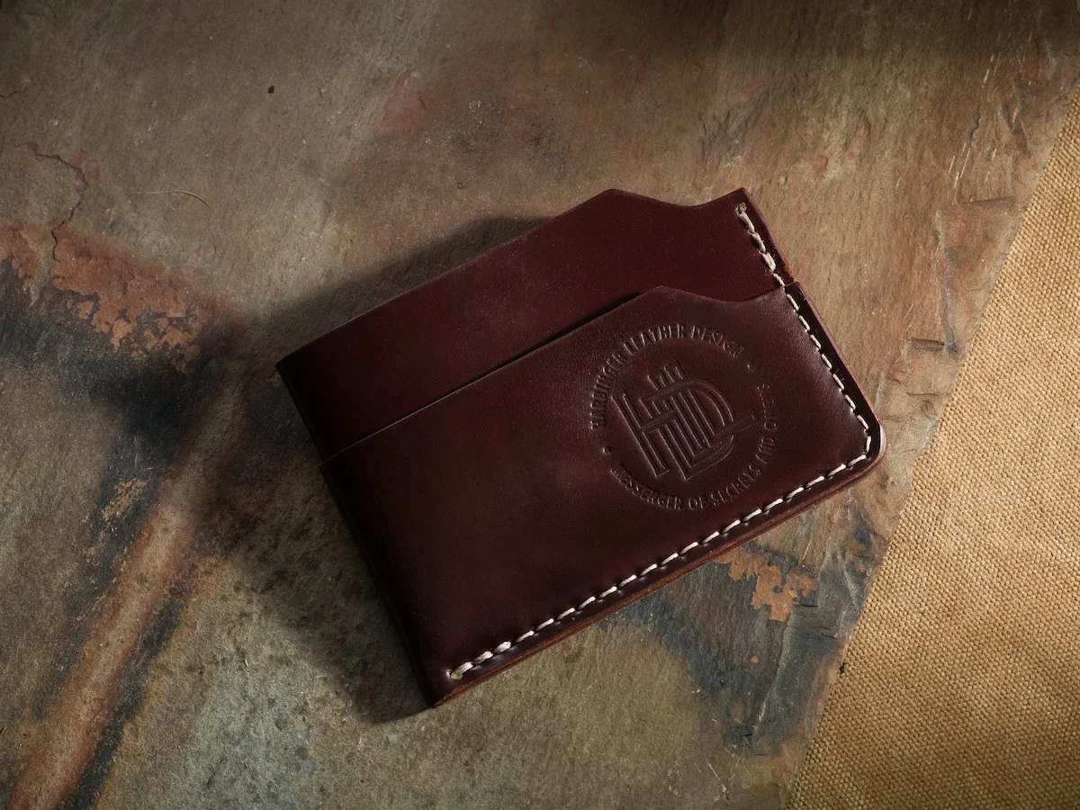Shell Cordovan Buckshot Wallet in Cigar