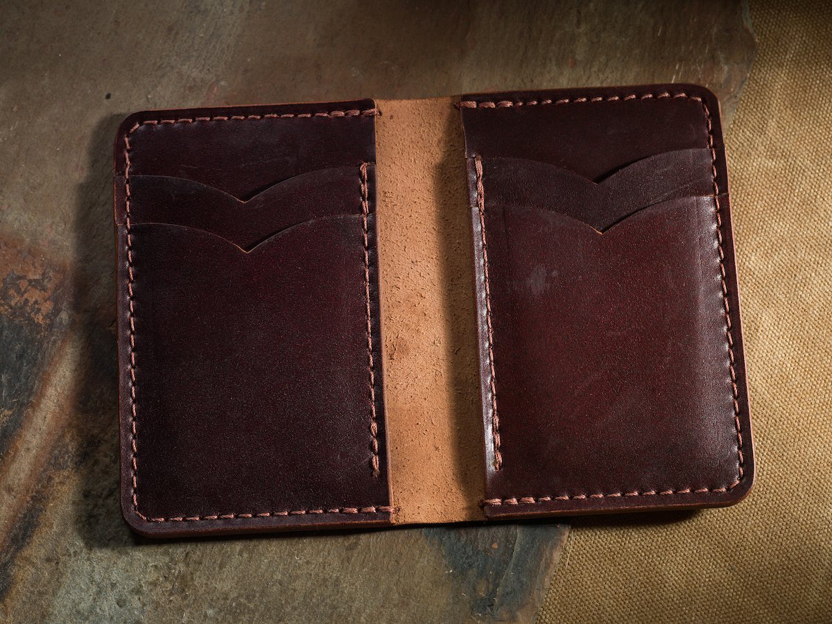 Shell Cordovan Wallet No. 03 in Cigar