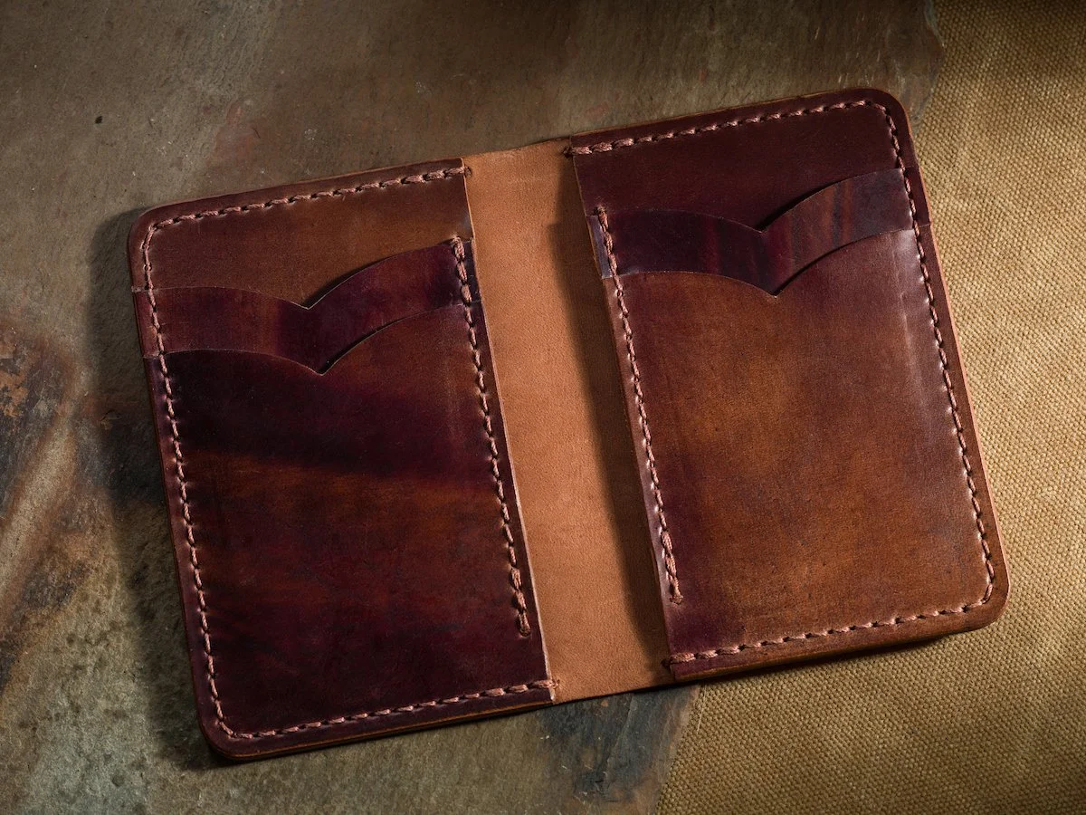 Shell Cordovan Wallet No. 03 in Marbled Color No. 08