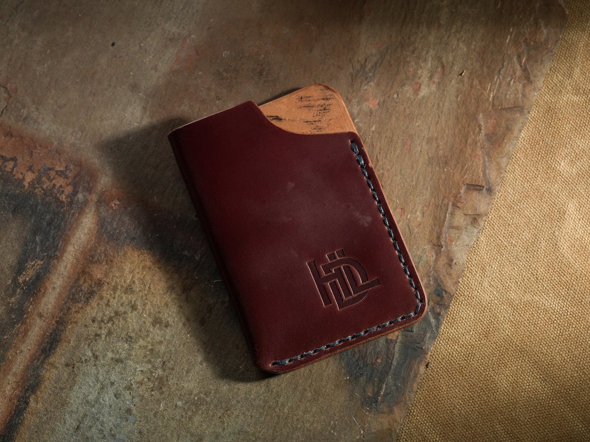 Shell Cordovan Birdshot Wallet in Cigar No. 02