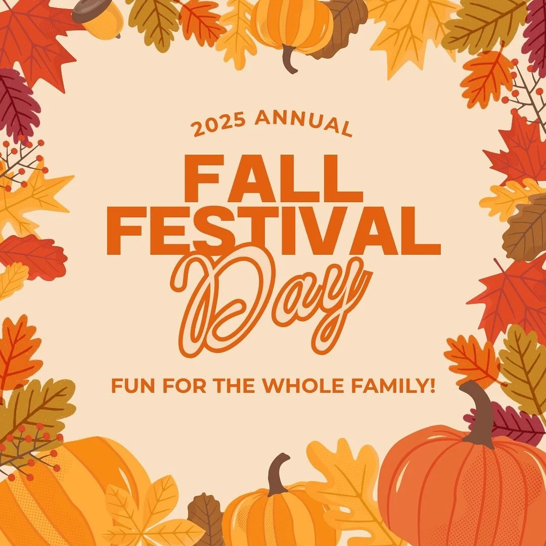 🍂 Here’s the schedule for Sunday’s Fall Festival! Screenshot and share to invite someone! 🎉
With activities for all ages, delicious food, fun competitions, and so much more – there’s something for everyone!
Can’t wait