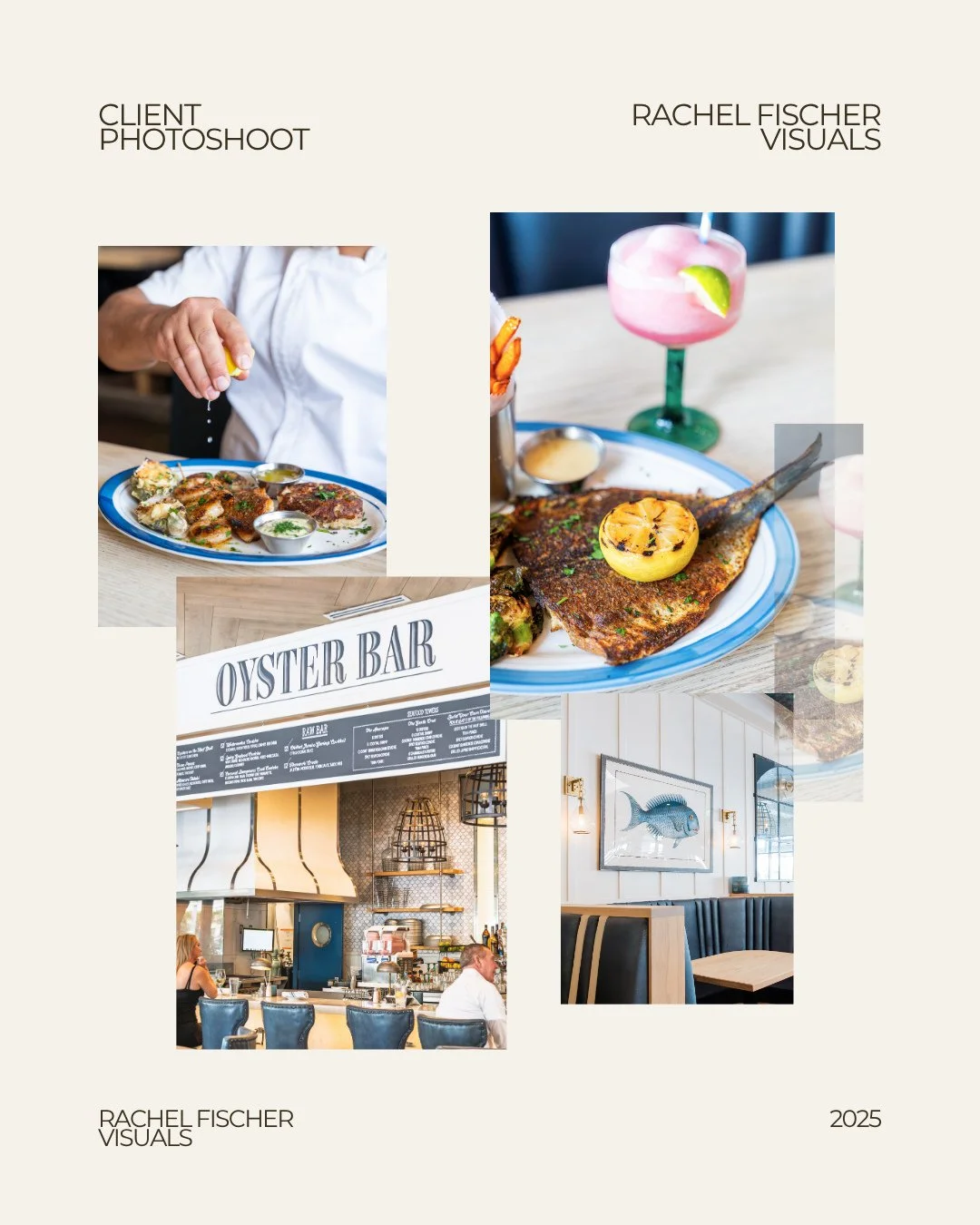A little peek from my brand session with @lurefishhouse 🤍⁠
⁠
Loved capturing their fresh, coastal energy and the warm, inviting atmosphere that makes this spot such a Scottsdale favorite. From the seafood details to the lighting and textures, every 