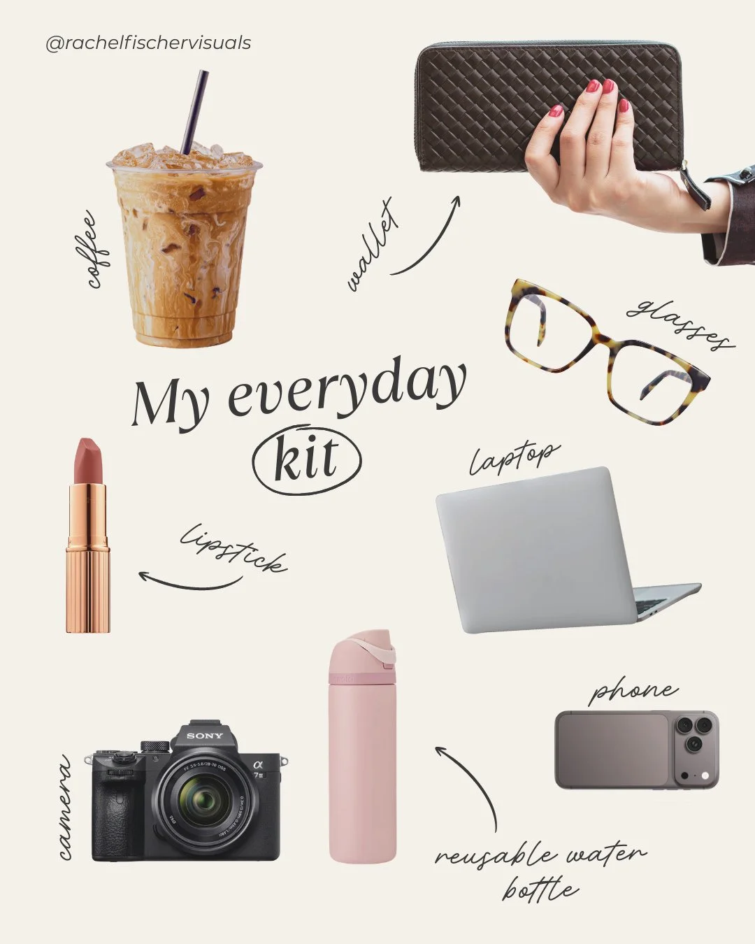 Honestly this is just my life. 📸⁠
⁠
Coffee. Camera. Laptop. Repeat.⁠
⁠
Oh and the lipstick because I refuse to let the chaos win. 💄😂⁠
Currently accepting new clients for brand photography sessions in Scottsdale and Phoenix. Link in bio. ✨⁠
⁠
⁠
#Sc