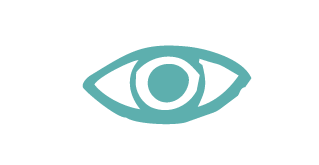 Icon of an eye with a circle in the center