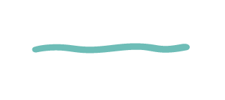 A simple drawing of a horizontal wavy line in light blue color.