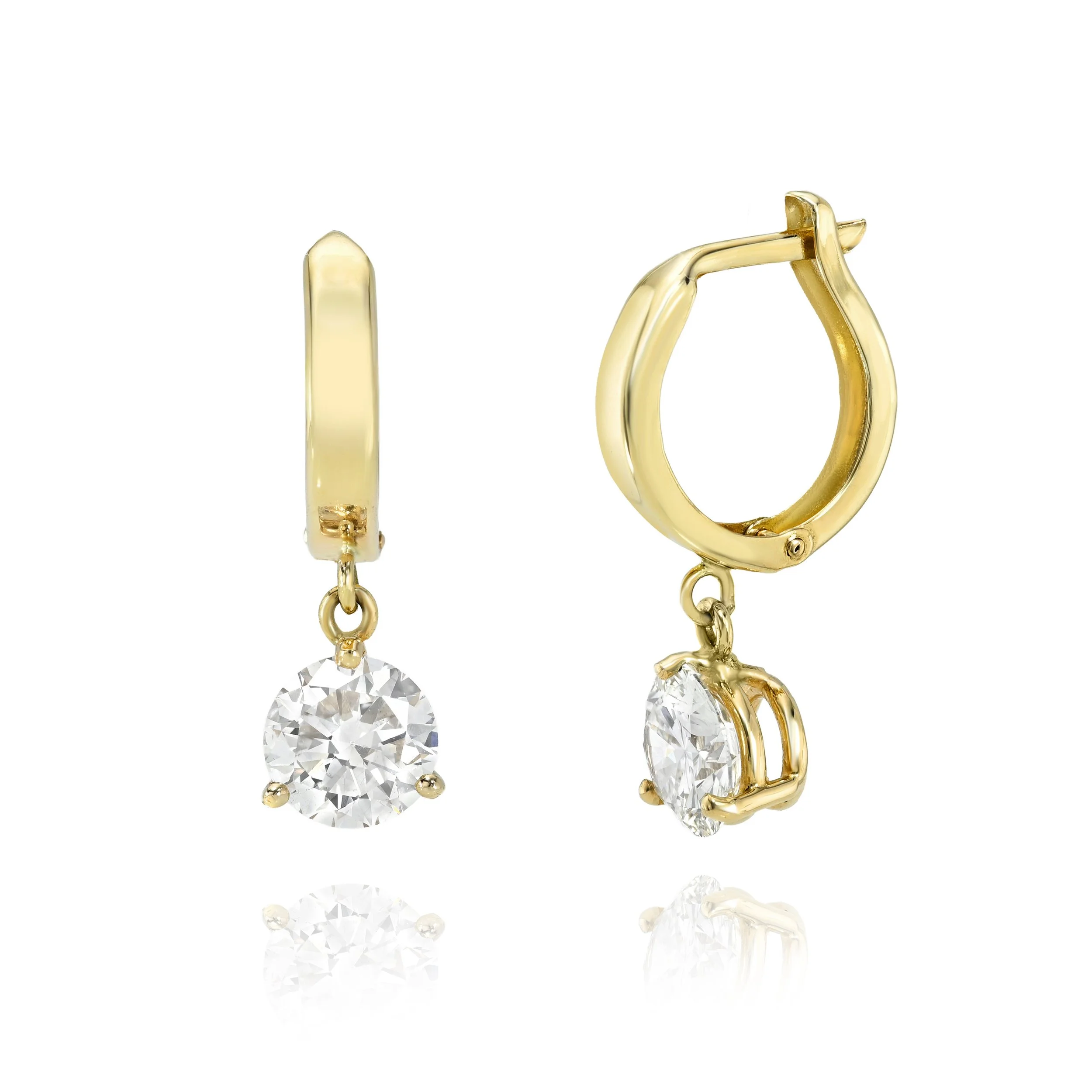 Vivianne Diamond Dangle Hoops