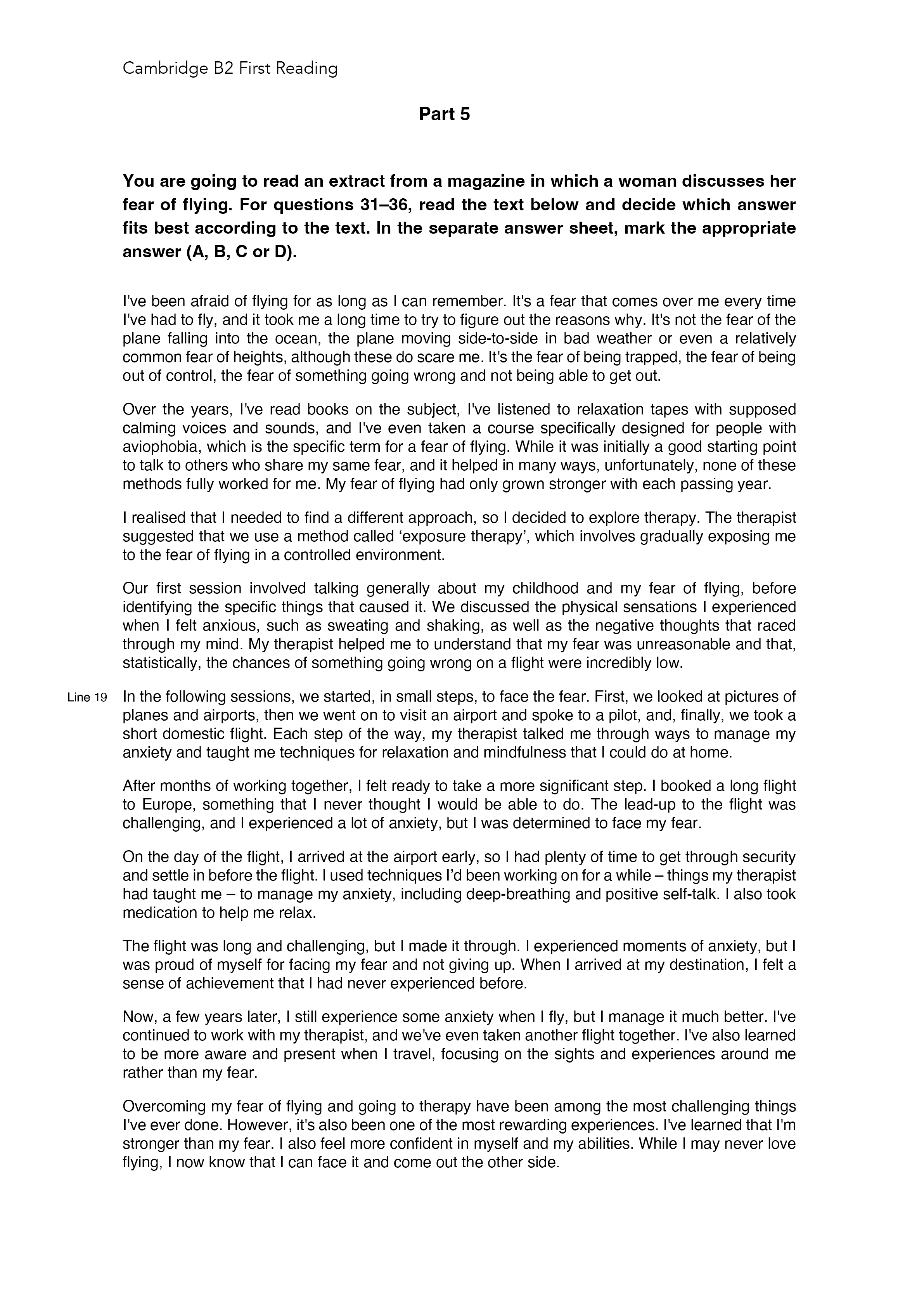 002 Daily Cambridge English Practice B2 Reading Part 5