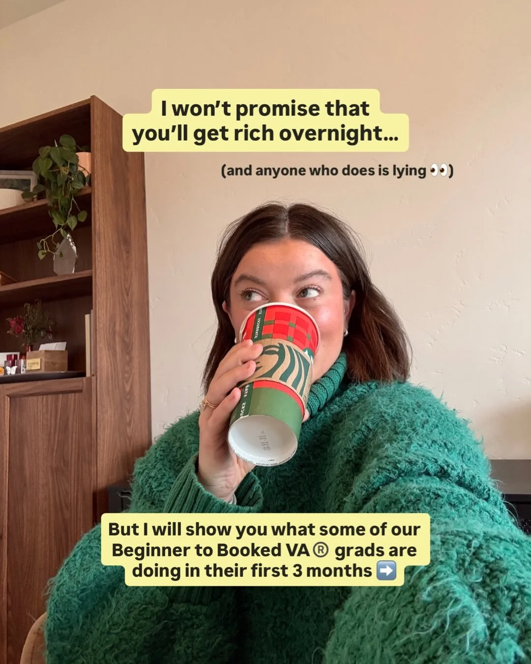 I will never promise anything remotely close to &ldquo;sign up for my course and you&rsquo;ll make a bunch of money overnight&rdquo;.

But I will ALWAYS share how the women in our program are winning and seeing results that are changing their familie