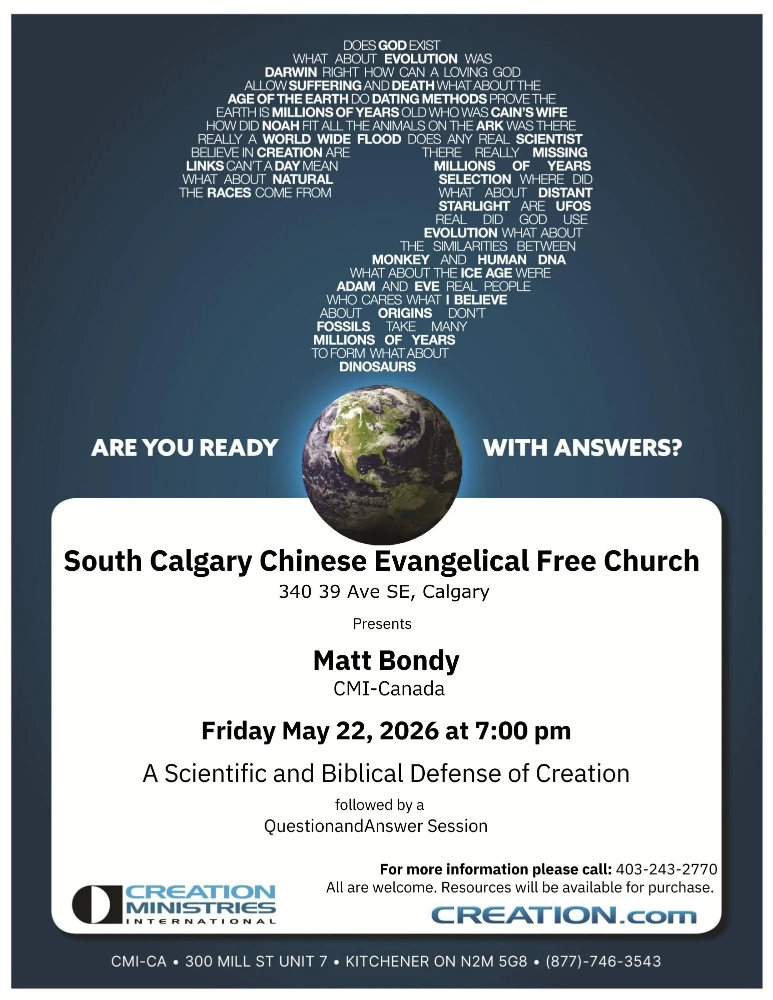 Presentation: A Scientific and Biblical Defense of Creation