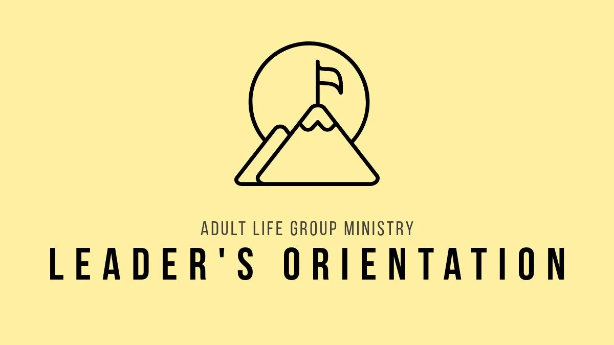 ALG Leader's Orientation Seminar