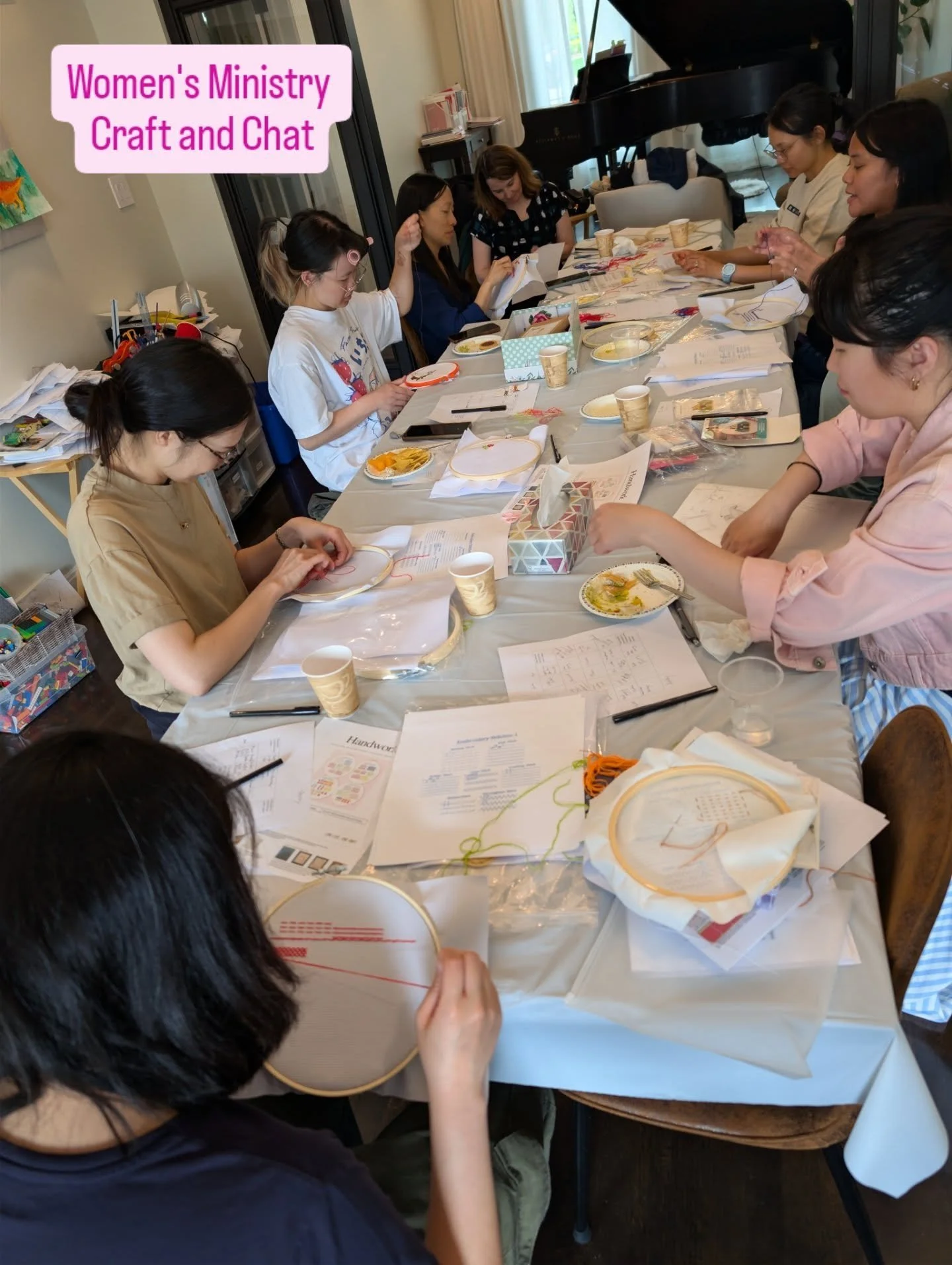 Ephesians 2:10 - "For we are God&rsquo;s handiwork, created in Christ Jesus to do good works, which God prepared in advance for us to do." 🪡

Yesterday, the Women's Ministry got together and enjoyed a nice relaxing activity - Cross Stitchi