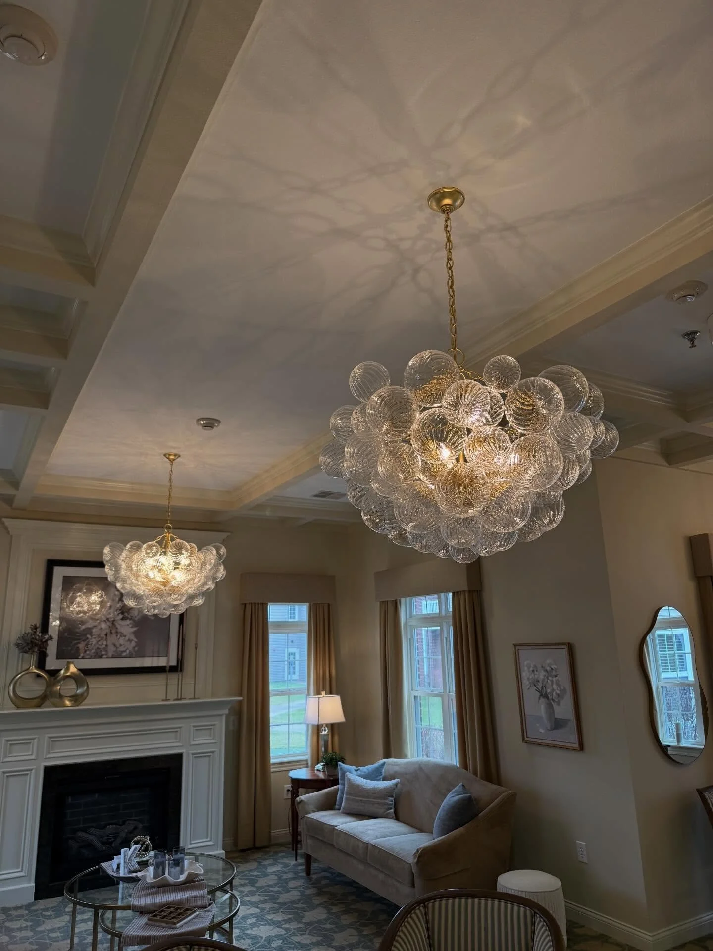 Lights always make the space! Perfect updates!