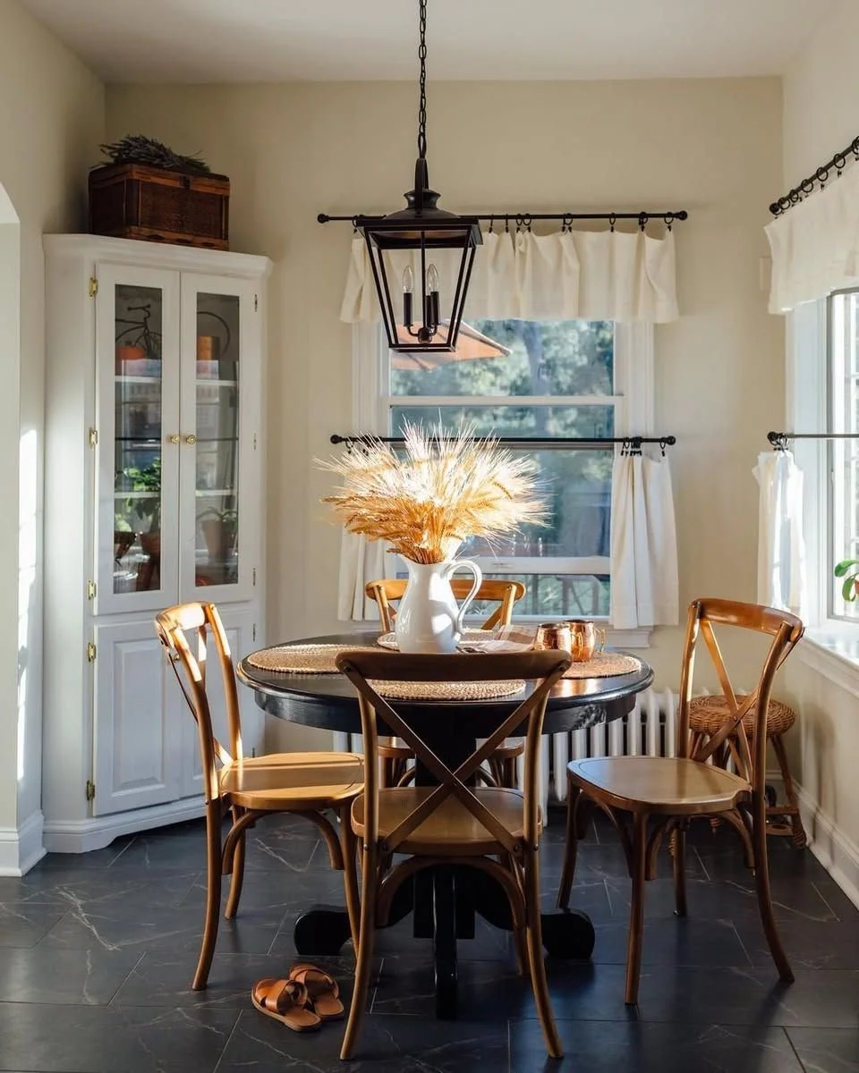 We&rsquo;re loving the way @manningtonfloors Baltic Stone ADURA&reg;Flex Luxury Vinyl Tile helped bring this space to life. The realistic, weathered look of these soapstone inspired tiles is such a great complement to the rustic accents throughout th