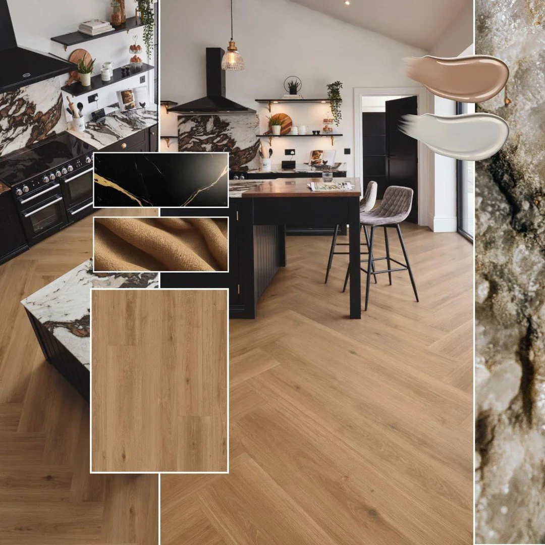Your next home-renovation project starts with a mood board. Stop by our showroom with paint swatches, countertop samples or other elements from your home, and we'll help you find the perfect floor. ✨