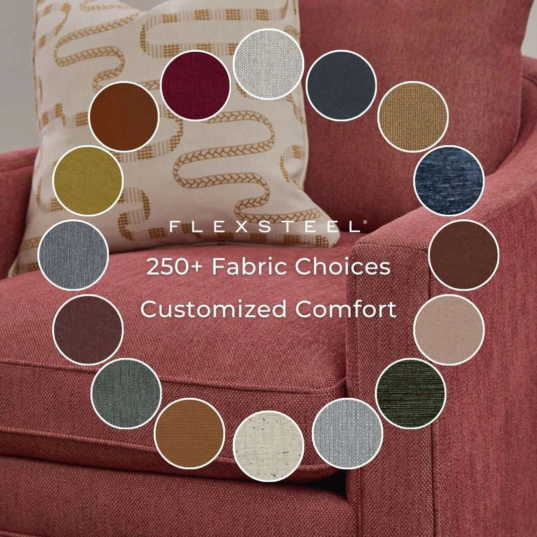 Furniture That Fits Your Life. 🛋️ Flexsteel&reg; makes custom design easy, so you can create a space that&rsquo;s truly yours. Explore the collection at Ideal Decorating!