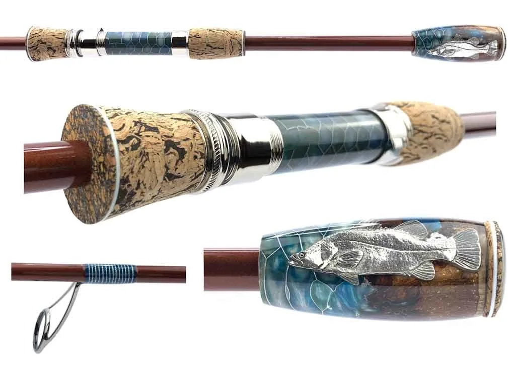 Custom sea bass lure fishing rod made in uk Resilure Custom fishing