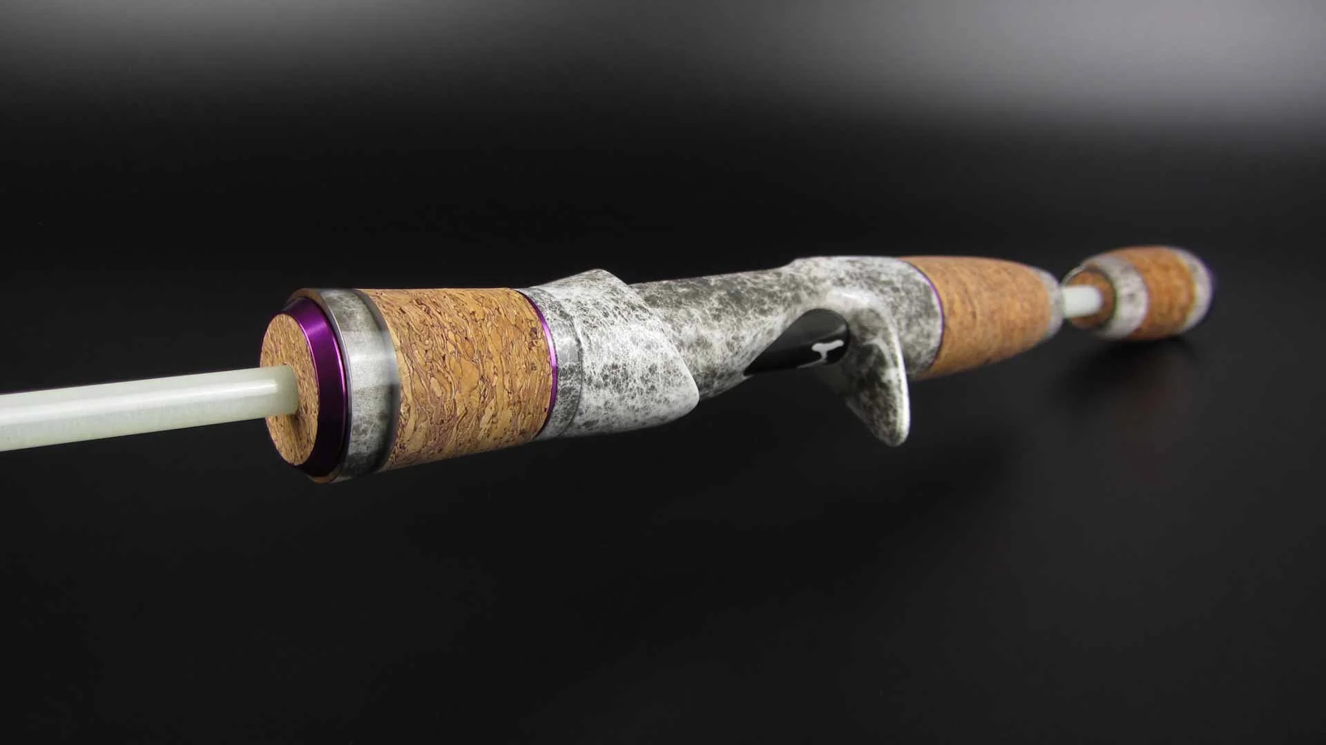 Purple winding checks custom bfs rod