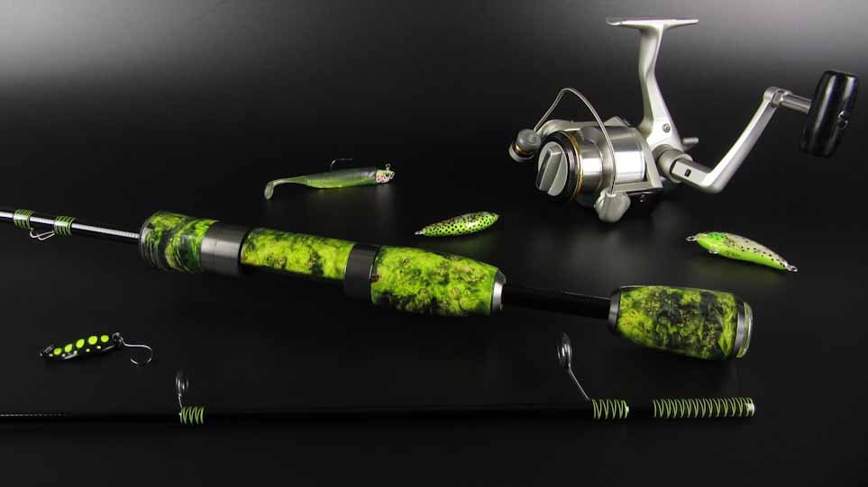 Shimano stella 2000s custom trout spin rod